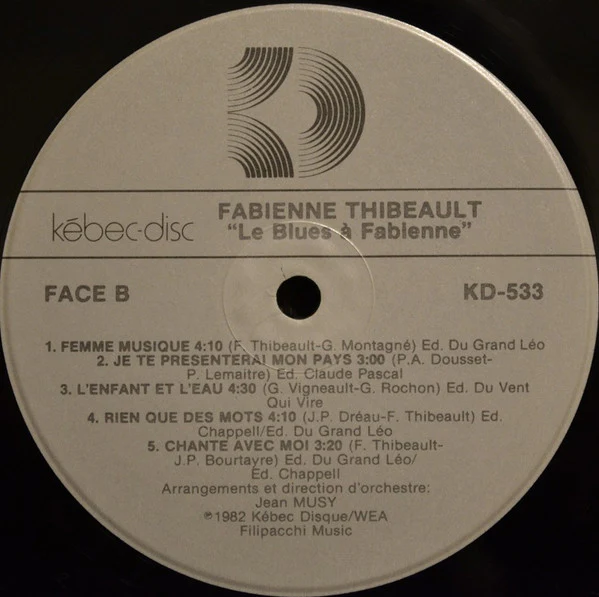 Fabienne Thibeault / Le Blues À Fabienne - LP, Album (VG+/VG+) - Image 4