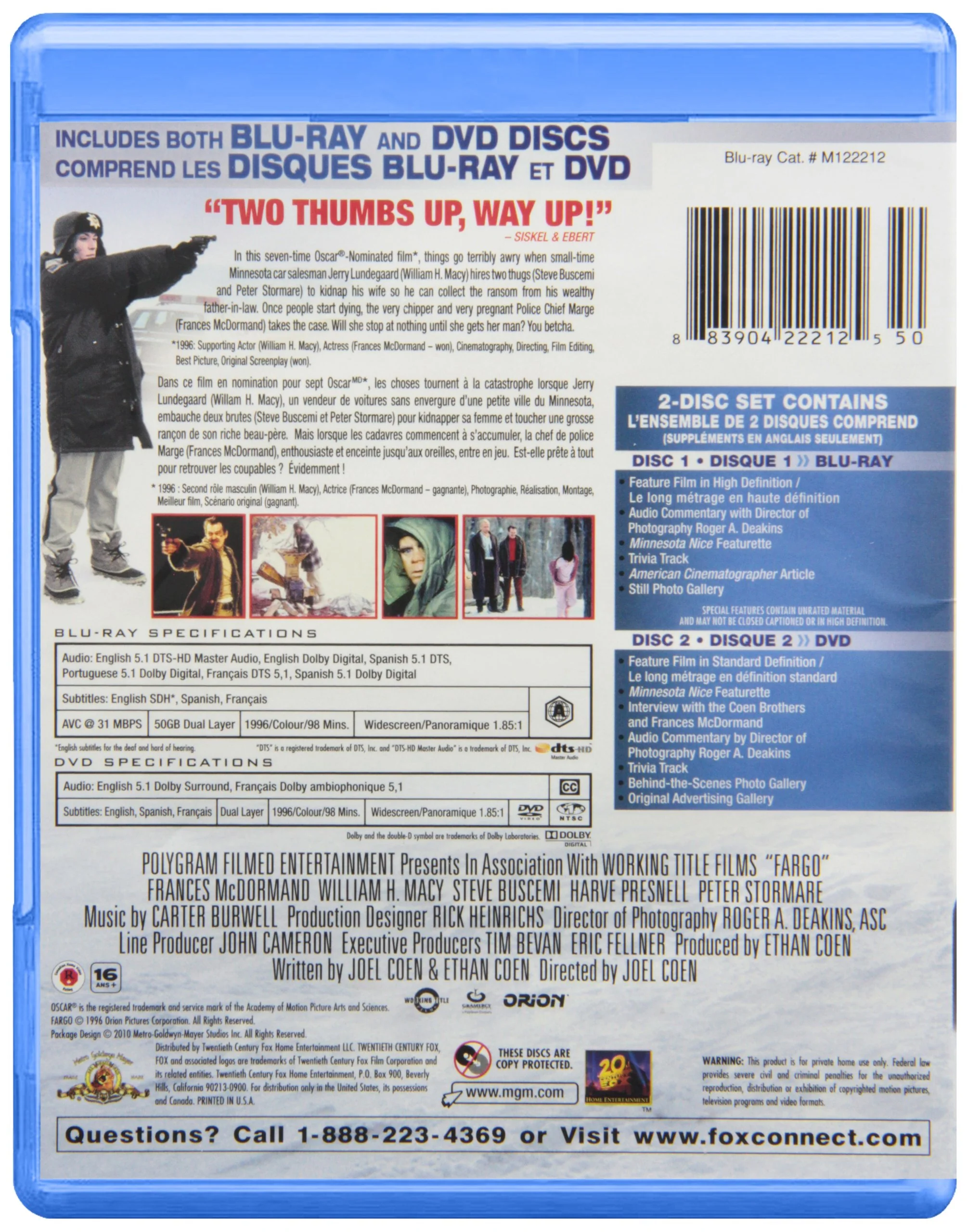 Fargo (Bilingual) [Blu-ray + DVD] - Image 2