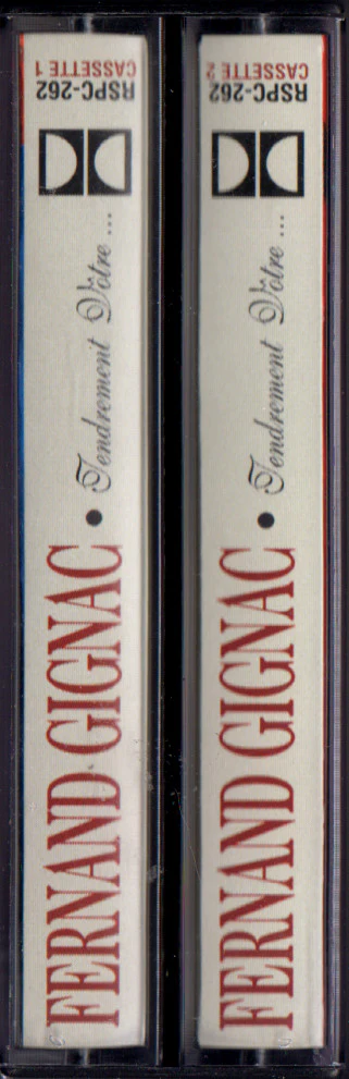 Fernand Gignac / Tendrement Vôtre - 2xCass, Comp (VG/VG) - Image 2
