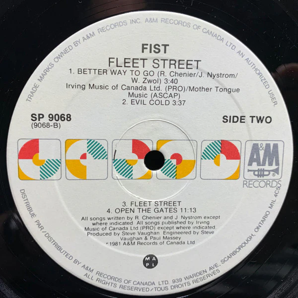 Fist / Fleet Street - LP, Album, RE (VG+/VG+) - Image 4