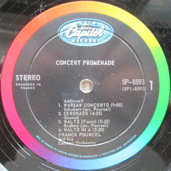 Franck Pourcel Et Son Grand Orchestre / Concert Promenade - LP, Album (VG+/VG+) - Image 3