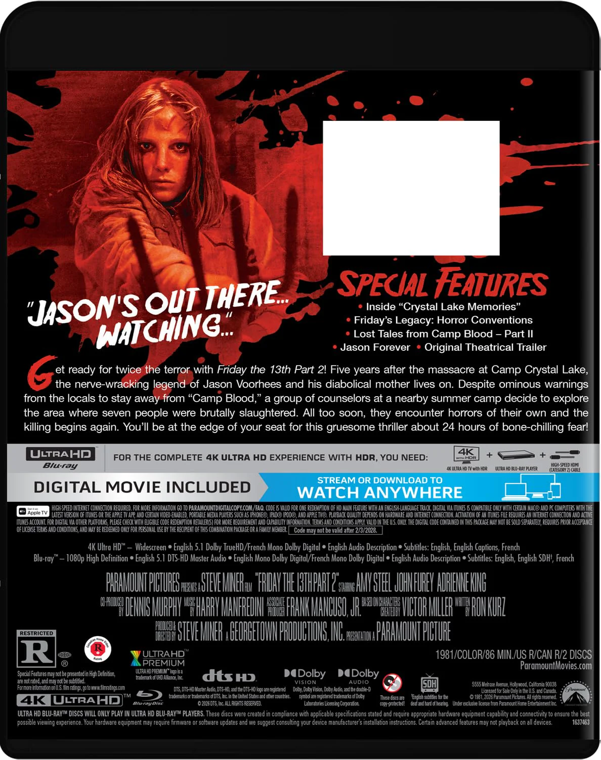 Friday the 13th: Part 2 - 4k/Blu-Ray - Image 4