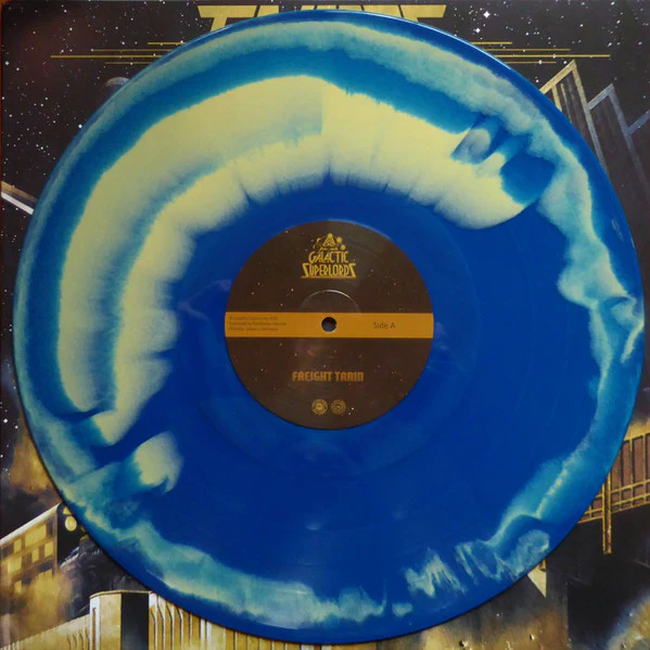 Galactic Superlords / Freight Train - LP, Album, Ltd, Num, Mil (VG+/VG+) - Image 2