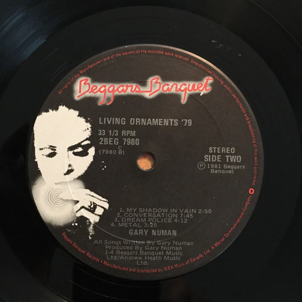 Gary Numan / Living Ornaments '79 / Living Ornaments '80 - 2LP Used (VG+/VG+) - Image 5