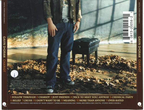 Gavin DeGraw / Chariot - CD, Album (M/M) - Image 2