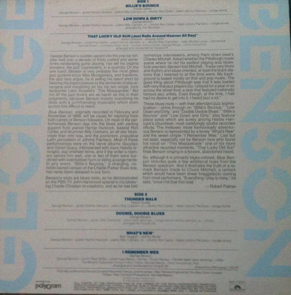 George Benson / Blue Benson - LP USED - Image 2