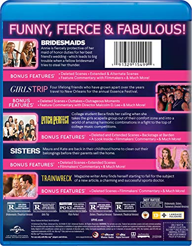 Girls' Night In 5-Movie Collection (Bridesmaids / Girls Trip / Pitch Perfect / Sisters / Trainwreck) - Blu-Ray - Image 2