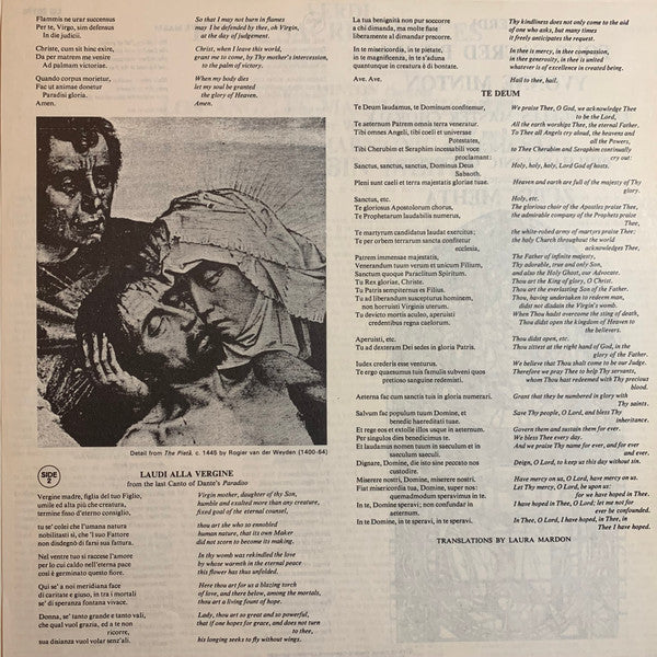 Giuseppe Verdi - Yvonne Minton, Los Angeles Master Chorale, Los Angeles Philharmonic Orchestra, Zubin Mehta / Four Sacred Pieces - LP (VG+/VG+) - Image 4