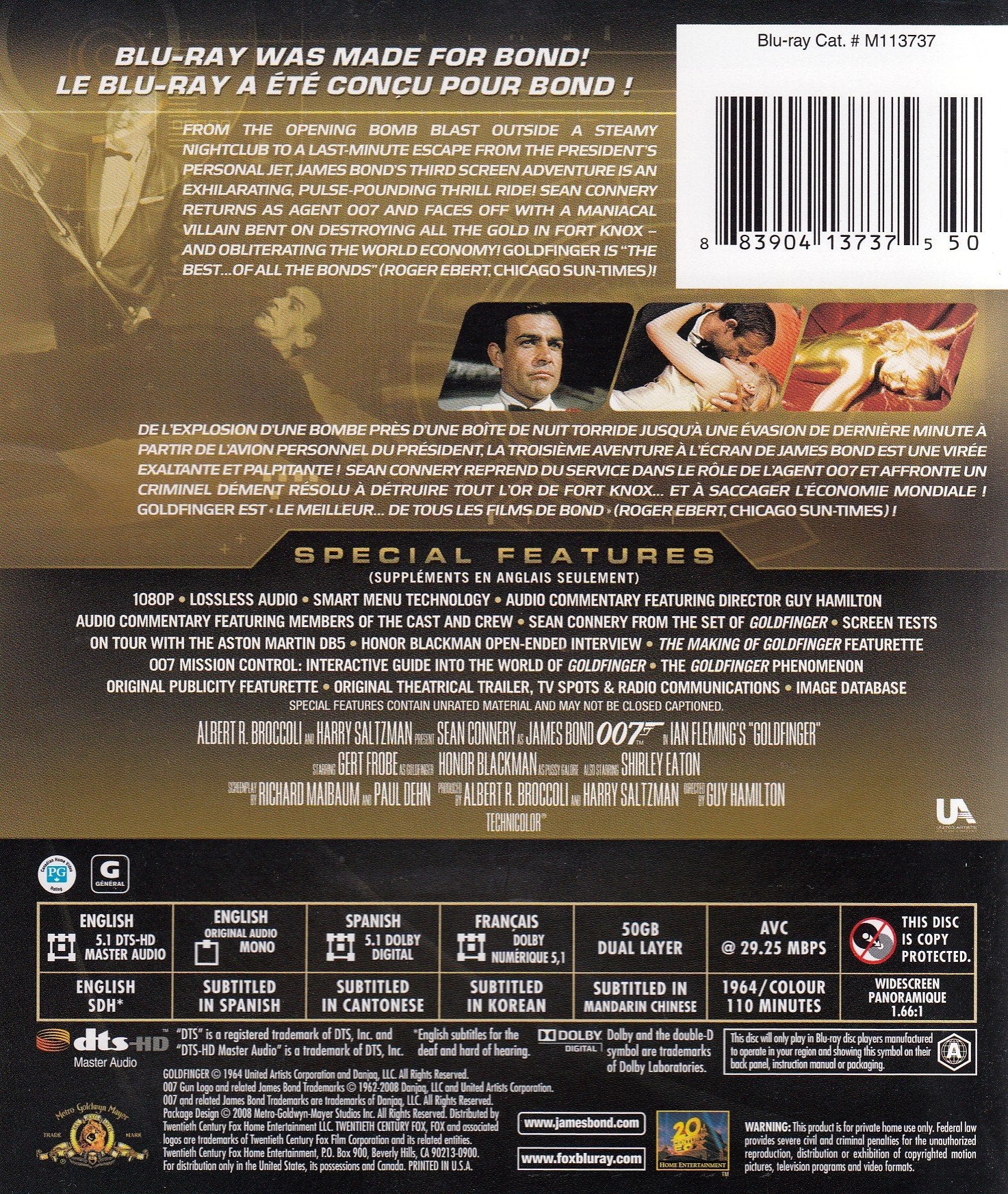 Goldfinger [Blu-ray] (Bilingual) - Image 2