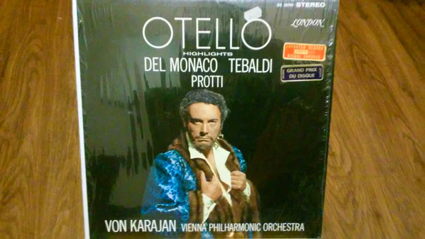 Herbert von Karajan, Giuseppe Verdi, Wiener Staatsopernchor, Wiener Philharmoniker, Mario del Monaco / Otello Highlights - LP, RE (VG/VG)