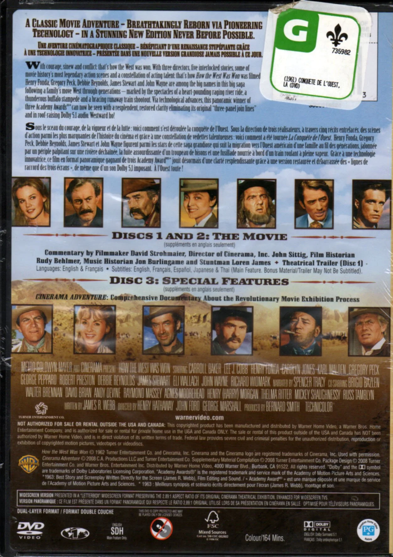 How the West Was Won (Three-Disc Special Edition) / La Conquête de l'Ouest (3-Disques Édition Spéciale) (Bilingual) - Image 2