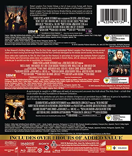 Inferno / Angels & Demons / Da Vinci Code, The - Set [Blu-ray] - Image 2