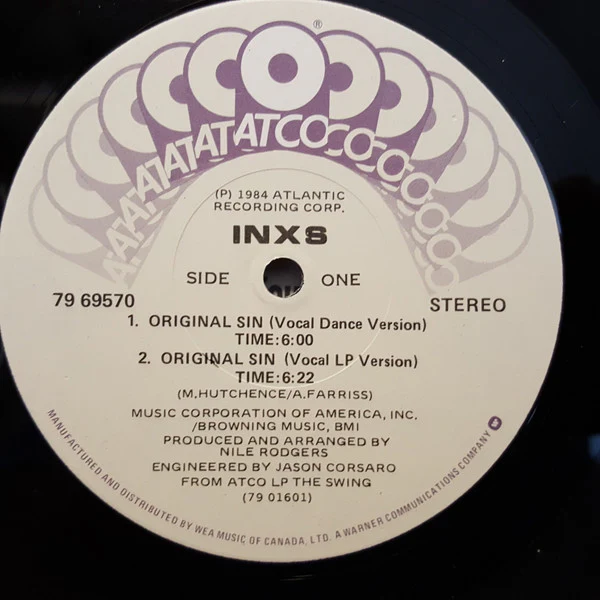 INXS / Original Sin (Dream On) - 12" (VG+/VG+) - Image 3