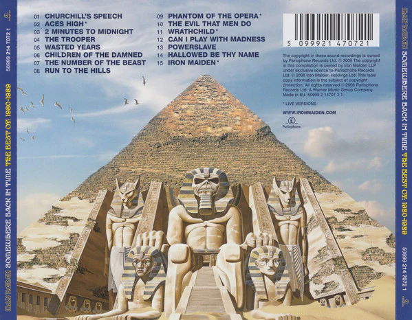 Iron Maiden / Somewhere Back In Time - The Best Of: 1980-1989 - CD, Comp, RP (M/M) - Image 3