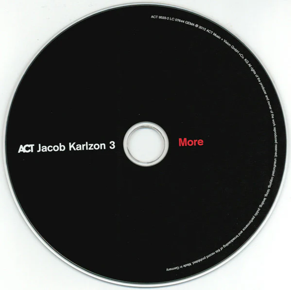 Jacob Karlzon Trio / More - CD, Album (M/M) - Image 3