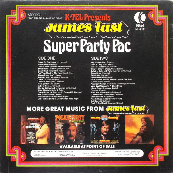 James Last / Super Party Pac - Continuous Dancing - LP, Comp (VG+/VG+) - Image 2