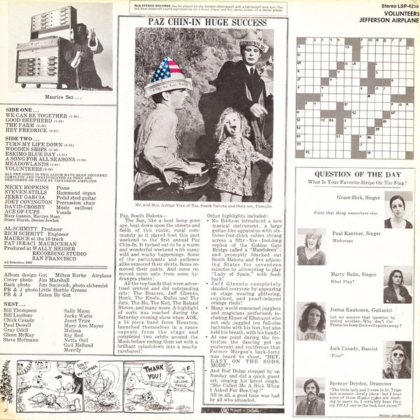 Jefferson Airplane / Volunteers - LP USED - Image 2