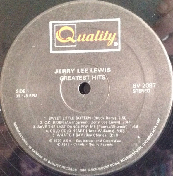Jerry Lee Lewis / Greatest Hits - LP, Comp (VG+/VG+) - Image 3