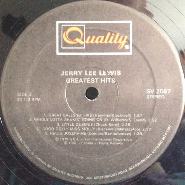 Jerry Lee Lewis / Greatest Hits - LP, Comp (VG+/VG+) - Image 4