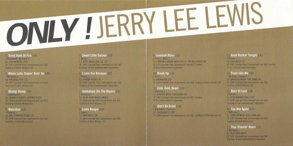 Jerry Lee Lewis / Only! Jerry Lee Lewis - CD, Comp (M/M) - Image 4