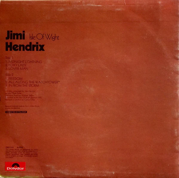 Jimi Hendrix / Isle Of Wight - LP, Album (VG+/VG+) - Image 2