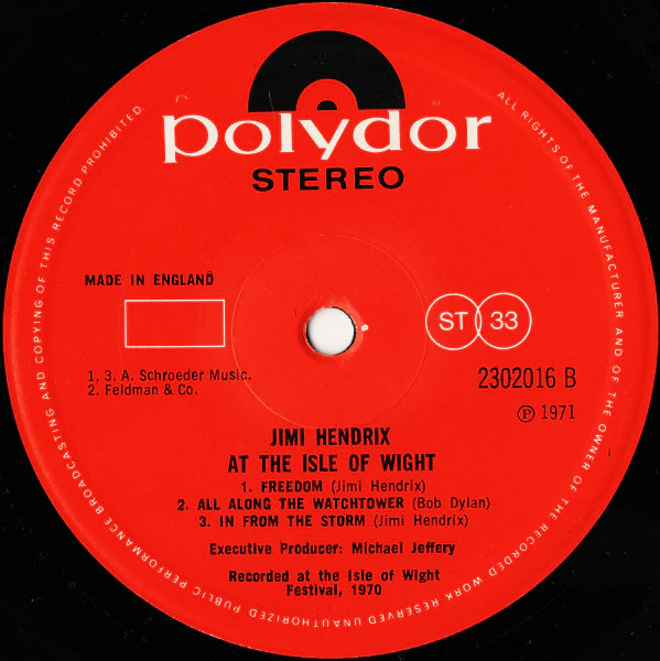 Jimi Hendrix / Isle Of Wight - LP, Album (VG+/VG+) - Image 4