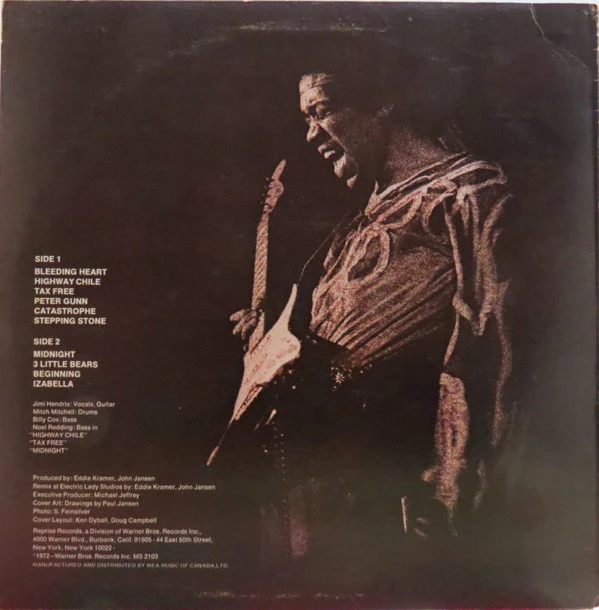 Jimi Hendrix / War Heroes - LP, Album (VG+/VG+) - Image 2