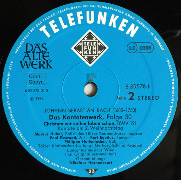Johann Sebastian Bach / Das Kantatenwerk  Complete Cantatas| BWV 120-123) Vol. 30 - 2xLP + Box (VG+/VG+) - Image 4