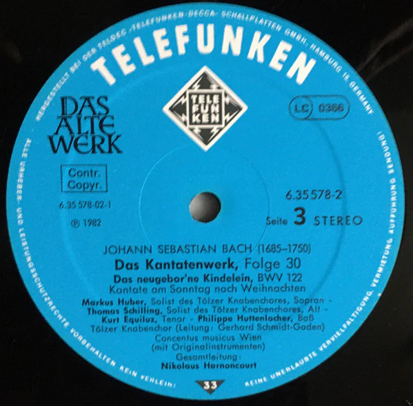 Johann Sebastian Bach / Das Kantatenwerk  Complete Cantatas| BWV 120-123) Vol. 30 - 2xLP + Box (VG+/VG+) - Image 5