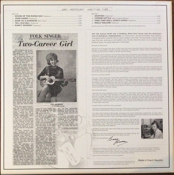 Joni Mitchell / Early Joni - 1963 - LP, Album, 180 (M/M) - Image 2