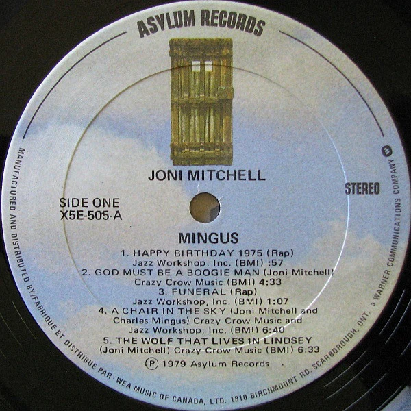 Joni Mitchell / Mingus - LP, Album (VG+/VG) - Image 4