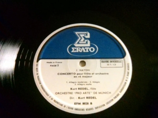 Joseph Haydn — Kurt Redel - Jacques Chambon - Orchestre Pro Arte De Munich Dir. Kurt Redel / Deux Celebres Concertos De J. Haydn Pour Flûte & Pour Hautbois - LP, Album (VG/VG) - Image 4