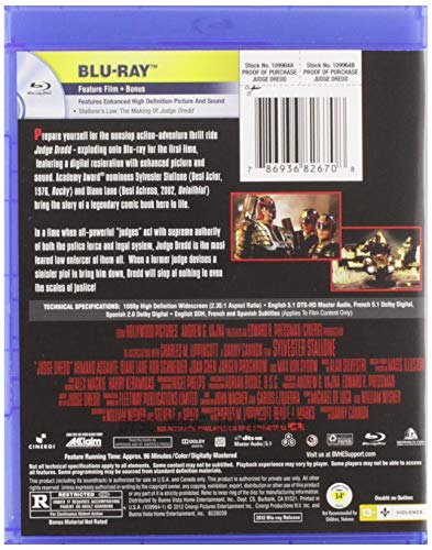 Judge Dredd [Blu-ray] (Bilingual) - Image 2