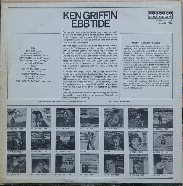 Ken Griffin / Ebb Tide - LP, Comp (VG+/VG+) - Image 2