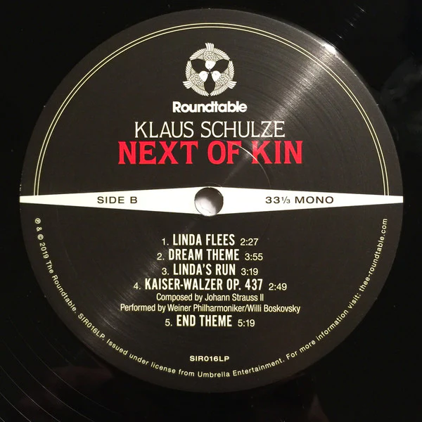 Klaus Schulze / Next Of Kin (Music From The Motion Picture Soundtrack) - LP, Album, Mono, RM (M/M) - Image 5