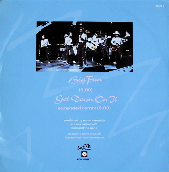 Kool & The Gang / Big Fun / Get Down On It (Extended Remix) - 12", Single (VG/VG+) - Image 2