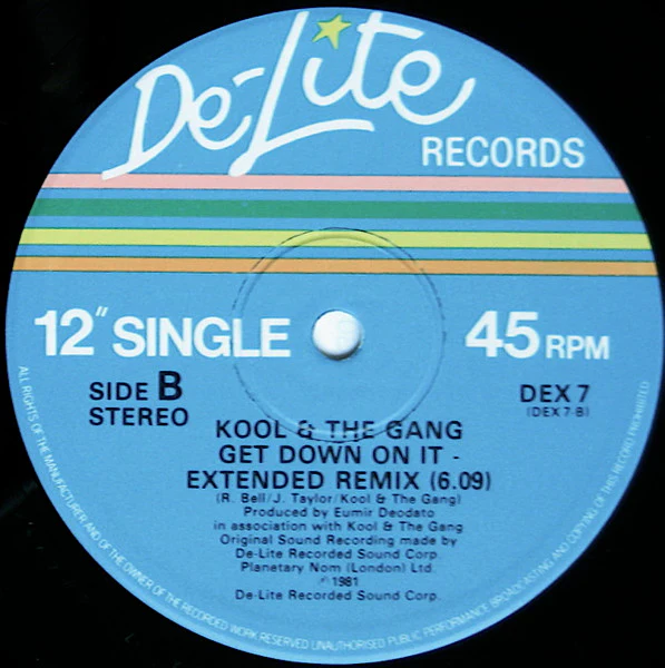 Kool & The Gang / Big Fun / Get Down On It (Extended Remix) - 12", Single (VG/VG+) - Image 4