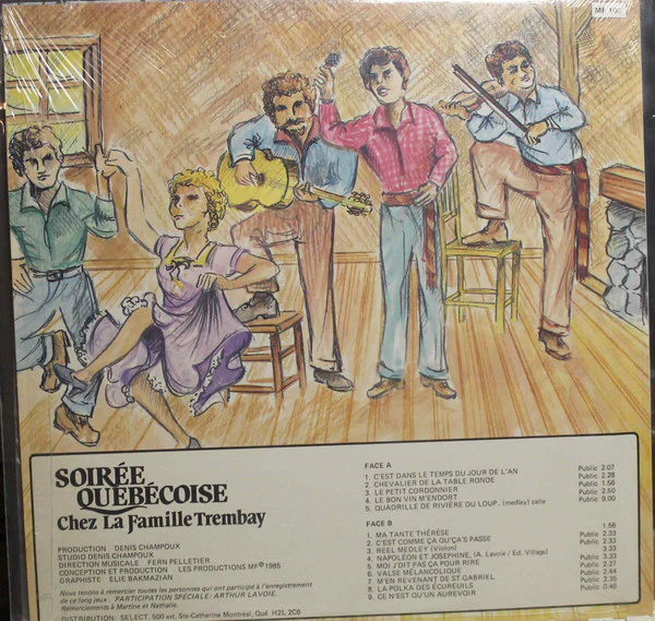 La Famille Tremblay / Soirée Québécoise Chez La Famille Tremblay - LP, Album (VG/VG) - Image 2