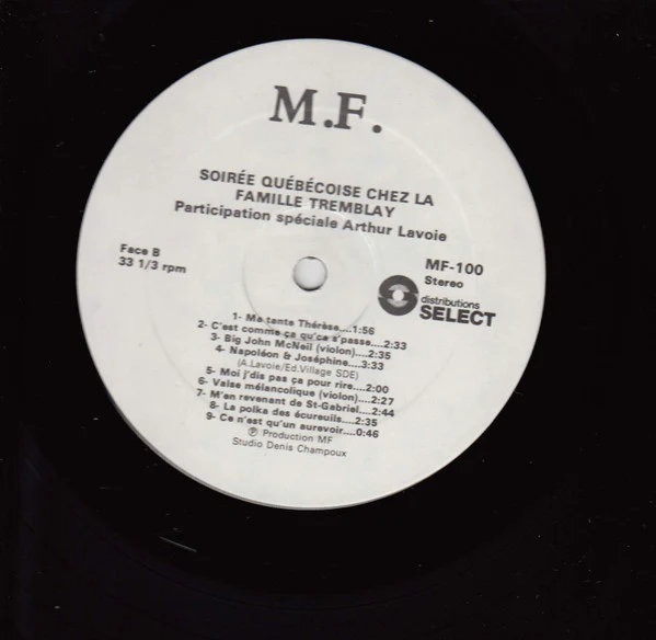 La Famille Tremblay / Soirée Québécoise Chez La Famille Tremblay - LP, Album (VG/VG) - Image 4