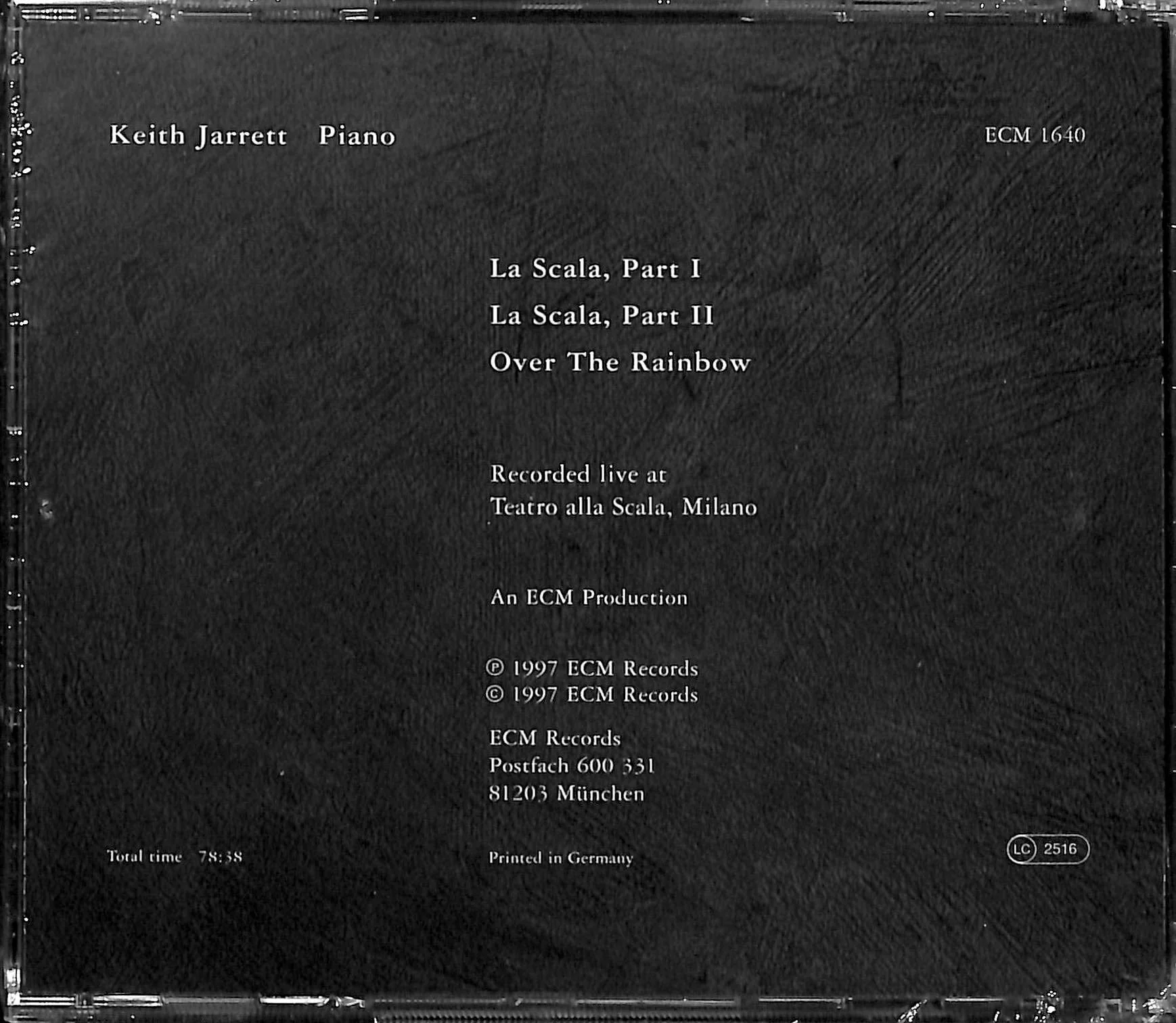 Keith Jarrett / La Scala - CD (Used) - Image 2
