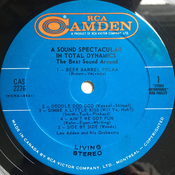 Leo Addeo And His Orchestra / A Sound Spectacular In Total Dynamics (The Best Sound Around) - LP, Album (VG/VG) - Image 3