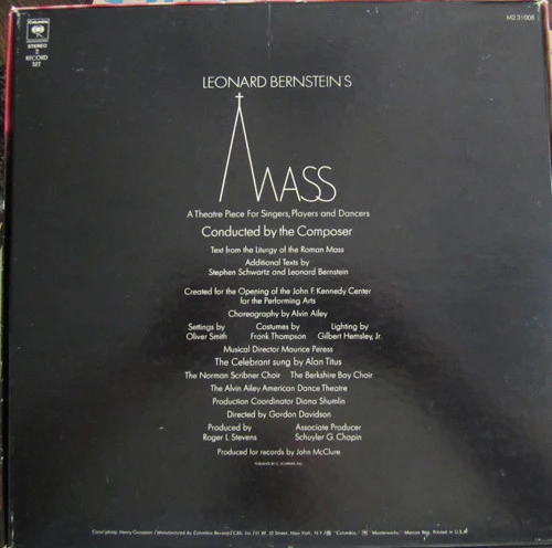Leonard Bernstein / Mass - 2xLP + Box (M/M) - Image 2