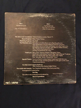 Love And Kisses* / Love And Kisses - LP, Album (VG+/VG+) - Image 2