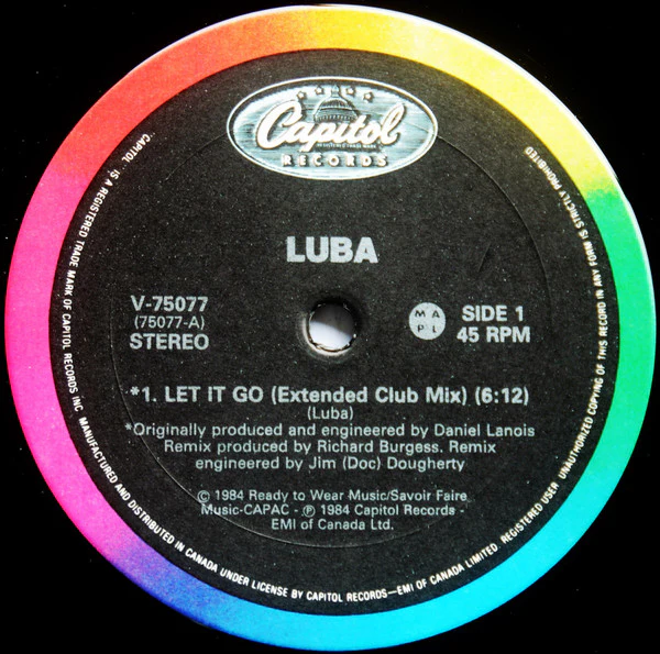 Luba / Let It Go - 12", Single (VG+/VG+) - Image 3