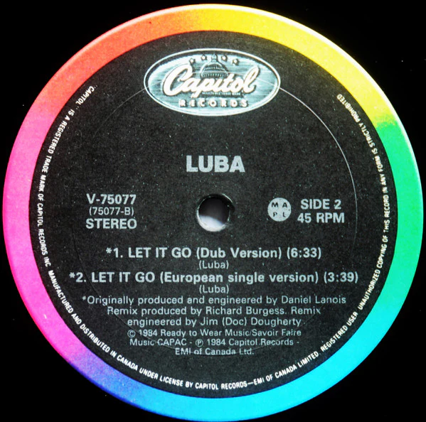 Luba / Let It Go - 12", Single (VG+/VG+) - Image 4