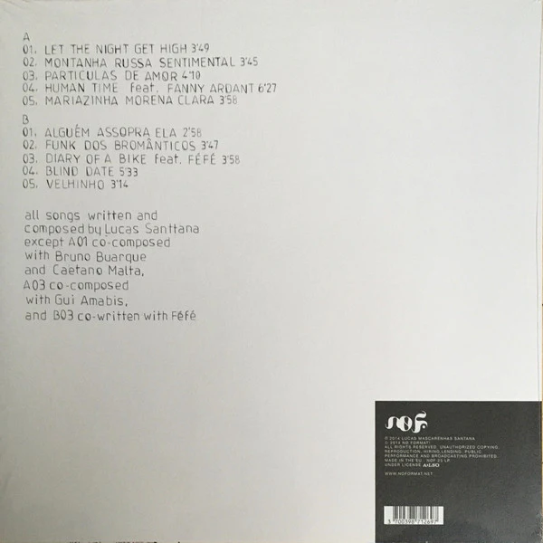 Lucas Santtana / Sobre Noites E Dias - LP, Whi (M/M) - Image 2