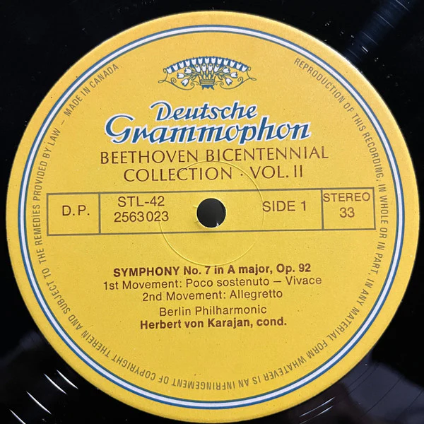 Ludwig van Beethoven - Herbert Von Karajan, Berliner Philharmoniker / Symphonies And Overtures Part Two - 5xLP, Comp + Box (VG+/VG+) - Image 3