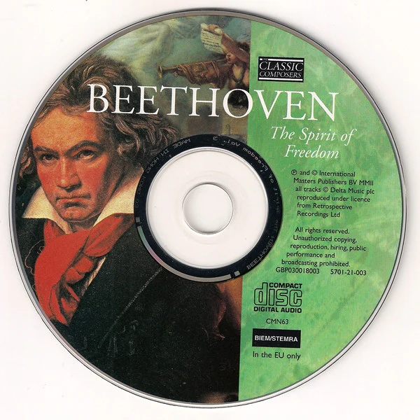 Ludwig van Beethoven / The Spirit Of Freedom - CD, Comp, Har (VG+/VG+) - Image 3