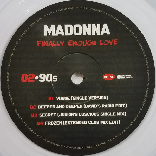 Madonna / Finally Enough Love - 2xLP, Comp, RM, Cle (M/M) - Image 5