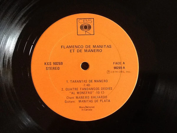 Manitas De Plata & Manero Baliardo / Flamenco De Manitas Et De Manero - LP, Album (VG+/VG+) - Image 3
